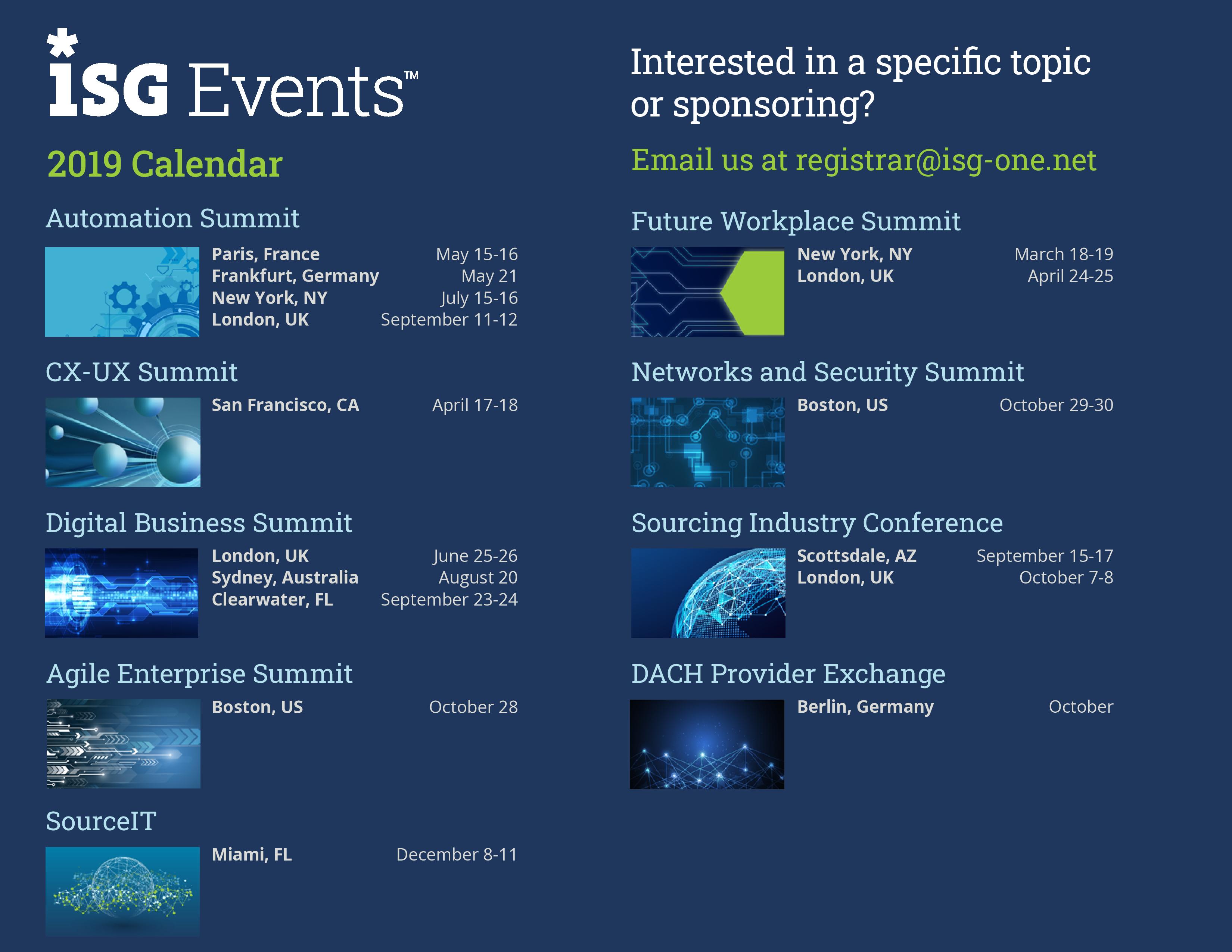 ISG Sourcing Industry Conference Overview